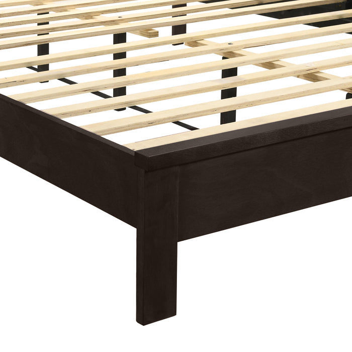 GEMINI 5/0 Q PANEL BED-HB/FB/RAILS-MERLOT - Furniture Stars (Chicago, IL)