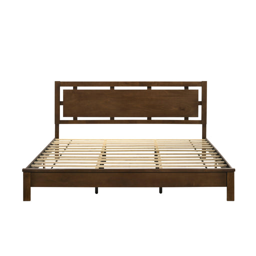 GEMINI 6/6 EK PANEL BED-HB/FB/RAILS-NATURAL - Furniture Stars (Chicago, IL)