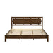 GEMINI 6/6 EK PANEL BED-HB/FB/RAILS-NATURAL - Furniture Stars (Chicago, IL)