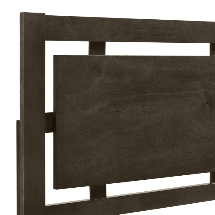 GEMINI 6/6 EK PANEL BED-HB/FB/RAILS-GRAY - Furniture Stars (Chicago, IL)