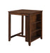 GIA 30" COUNTER TABLE W/2 CHAIRS & STG SHELF-CHERRY - Furniture Stars (Chicago, IL)