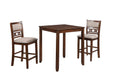 GIA 30" COUNTER TABLE W/2 CHAIRS & STG SHELF-CHERRY - Furniture Stars (Chicago, IL)
