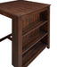 GIA 30" COUNTER TABLE W/2 CHAIRS & STG SHELF-CHERRY - Furniture Stars (Chicago, IL)