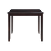 GIA 5PC 42" SQUARE  COUNTER TABLE & 4 CHAIRS-EBONY - Furniture Stars (Chicago, IL)