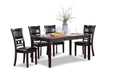 GIA 60" DINING TABLE+CHAIRS (5 PCS/CTN) -EBONY - Furniture Stars (Chicago, IL)