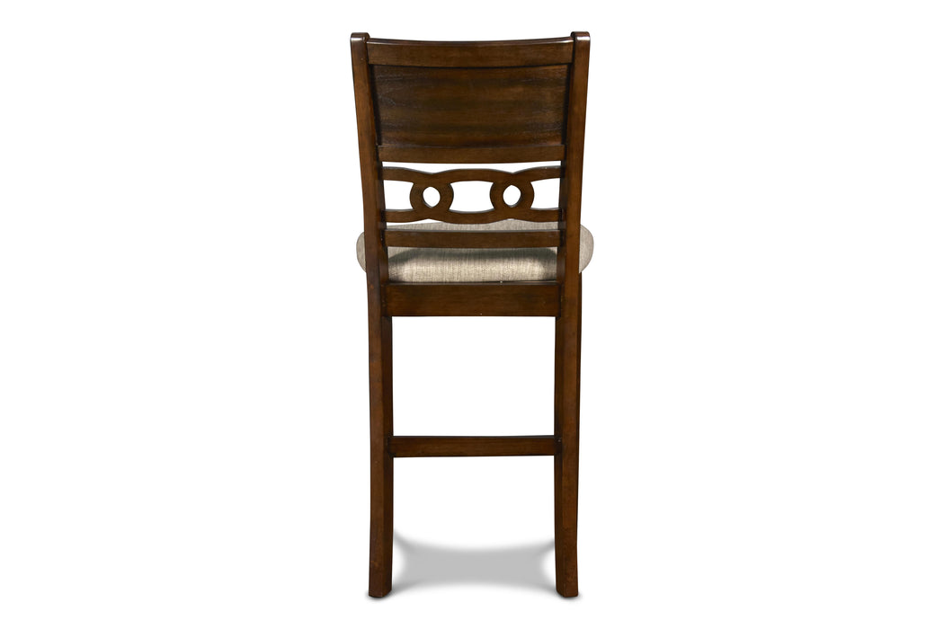 GIA ROUND COUNTER DINING 5 PC SET - CHERRY - Furniture Stars (Chicago, IL)