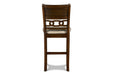 GIA ROUND COUNTER DINING 5 PC SET - CHERRY - Furniture Stars (Chicago, IL)