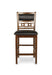 GIA ROUND COUNTER DINING 5 PC SET-BROWN - Furniture Stars (Chicago, IL)