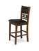 GIA ROUND COUNTER DINING 5 PC SET-BROWN - Furniture Stars (Chicago, IL)