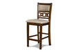 GIA ROUND COUNTER DINING 5 PC SET - CHERRY - Furniture Stars (Chicago, IL)
