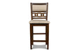 GIA ROUND COUNTER DINING 5 PC SET - CHERRY - Furniture Stars (Chicago, IL)