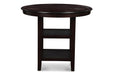 GIA ROUND COUNTER DINING 5 PC SET-EBONY - Furniture Stars (Chicago, IL)