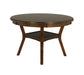 GIA ROUND DINING 5 PC SET-BROWN - Furniture Stars (Chicago, IL)