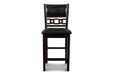 GIA ROUND COUNTER DINING 5 PC SET-EBONY - Furniture Stars (Chicago, IL)