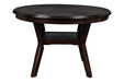 GIA ROUND DINING 5 PC SET-EBONY - Furniture Stars (Chicago, IL)
