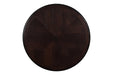 GIA ROUND DINING 5 PC SET-EBONY - Furniture Stars (Chicago, IL)