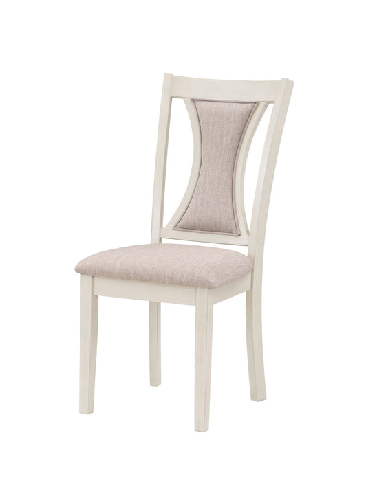 HUDSON 60" RECTANGLE DINING TABLE & 4 CHAIR S-BROWN/CREME