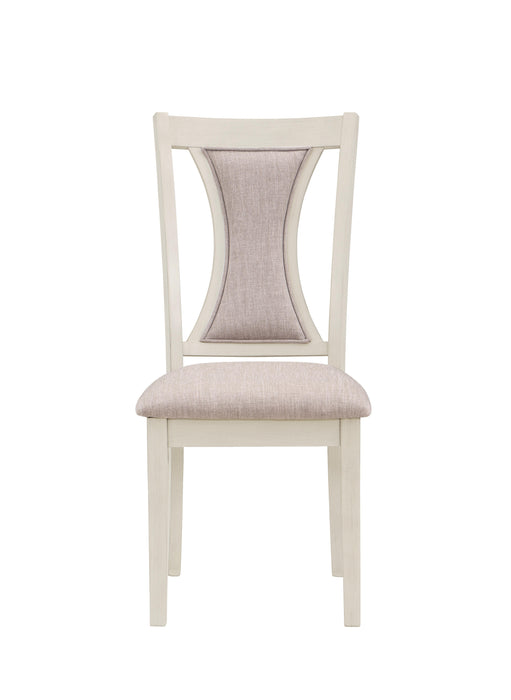 HUDSON 60" RECTANGLE DINING TABLE & 4 CHAIR S-BROWN/CREME