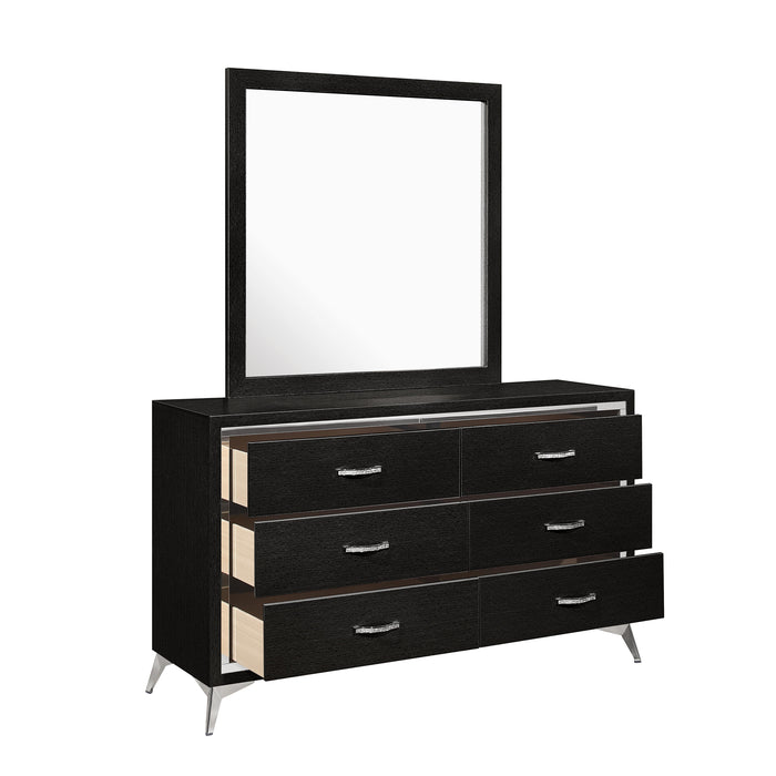 HUXLEY MIRROR-BLACK - Furniture Stars (Chicago, IL)