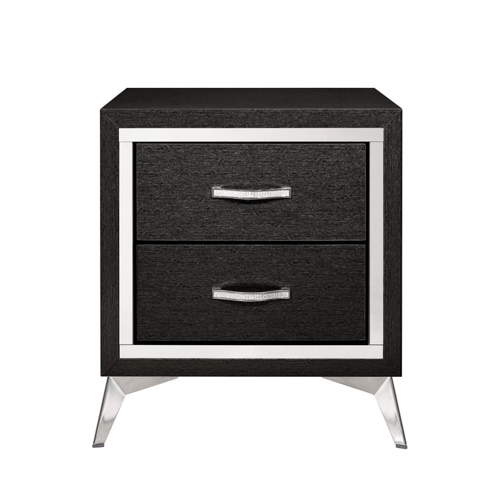 HUXLEY NIGHTSTAND-BLACK - Furniture Stars (Chicago, IL)