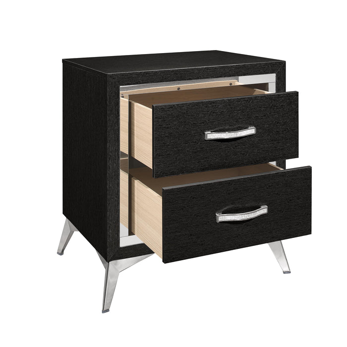 HUXLEY NIGHTSTAND-BLACK - Furniture Stars (Chicago, IL)