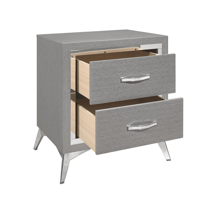 HUXLEY NIGHTSTAND-GRAY