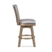 JAZZ  24" SWIVEL COUNTER STOOL-PEARL/GOLD - Furniture Stars (Chicago, IL)