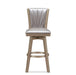 JAZZ 30" SWIVEL BAR STOOL-PEARL/GOLD - Furniture Stars (Chicago, IL)