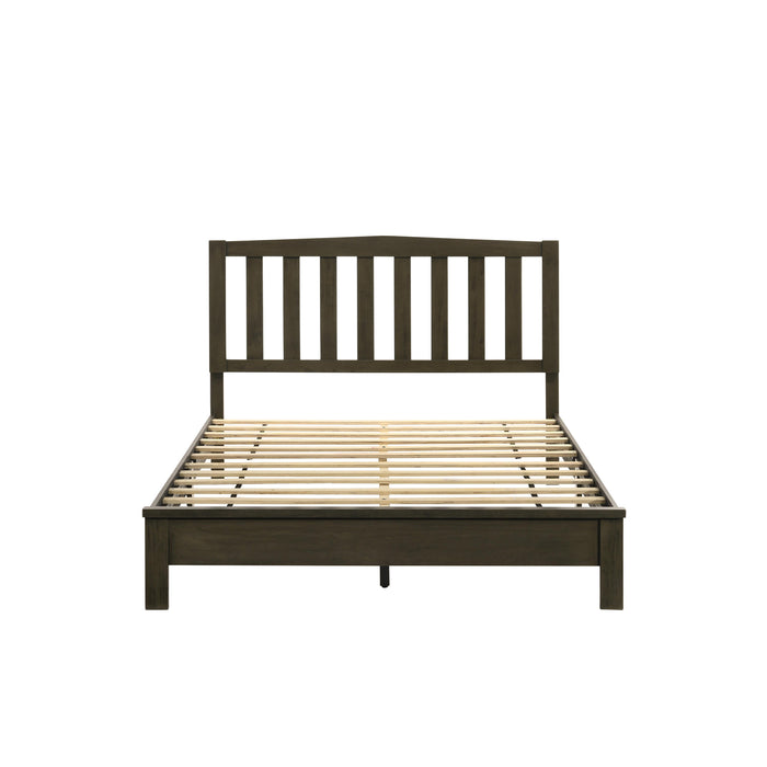 LEO 4/6 F SLAT BED-HB/FB/RAILS-GRAY - Furniture Stars (Chicago, IL)