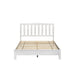 LEO 4/6 F SLAT BED-HB/FB/RAILS-WHITE - Furniture Stars (Chicago, IL)