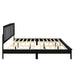 LEO 5/0 Q SLAT BED-HB/FB/RAILS-BLACK - Furniture Stars (Chicago, IL)