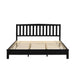 LEO 6/6 EK SLAT BED-HB/FB/RAILS-BLACK - Furniture Stars (Chicago, IL)