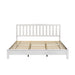 LEO 6/6 EK SLAT BED-HB/FB/RAILS-WHITE - Furniture Stars (Chicago, IL)