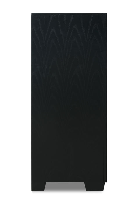 LUXOR CHEST-BLACK/SILVER - Furniture Stars (Chicago, IL)