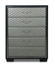 LUXOR CHEST-BLACK/SILVER - Furniture Stars (Chicago, IL)