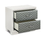 LUXOR NIGHTSTAND-WHITE - Furniture Stars (Chicago, IL)