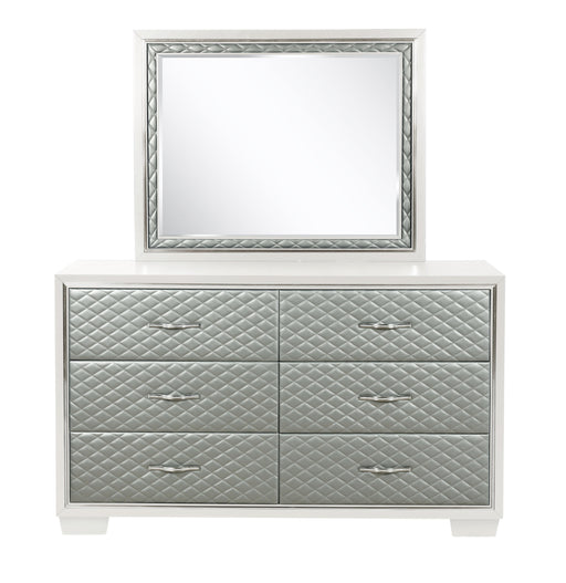LUXOR MIRROR-WHITE - Furniture Stars (Chicago, IL)