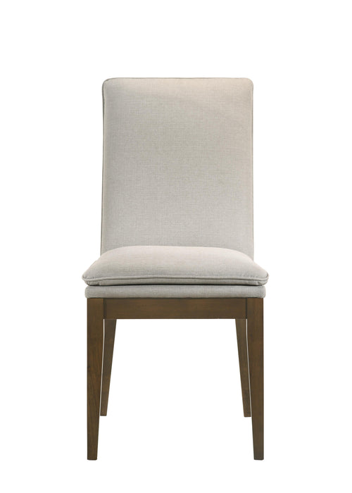 MAGGIE DINING CHAIR W/NATURAL CUSHION-WALNUT - Furniture Stars (Chicago, IL)
