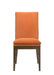 MAGGIE DINING CHAIR W/TERRA COTTA CUSHION-WALNUT - Furniture Stars (Chicago, IL)
