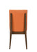 MAGGIE DINING CHAIR W/TERRA COTTA CUSHION-WALNUT - Furniture Stars (Chicago, IL)