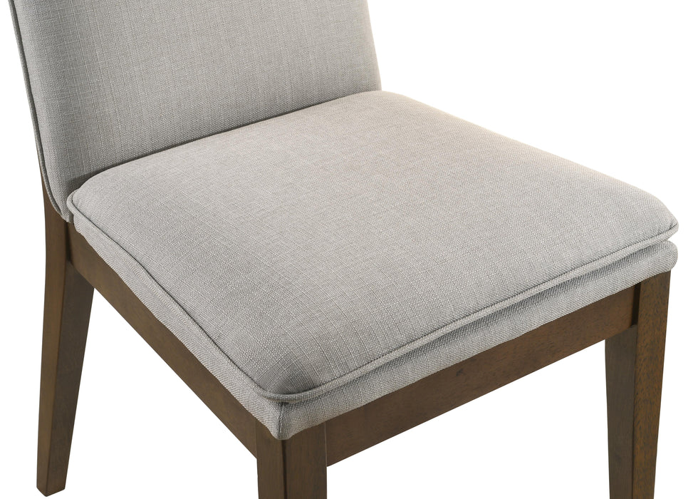 MAGGIE DINING CHAIR W/NATURAL CUSHION-WALNUT - Furniture Stars (Chicago, IL)