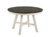 MAISIE ROUND TABLE-WHITE/BROWN - Furniture Stars (Chicago, IL)