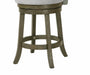 MANCHESTER 24" COUNTER STOOL-ANT GRAY W/FABRIC SEAT - Furniture Stars (Chicago, IL)