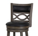 MANCHESTER 29" BAR STOOL-ANT GRAY W/PU SEAT - Furniture Stars (Chicago, IL)