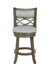 MANCHESTER 24" COUNTER STOOL-ANT GRAY W/FABRIC SEAT - Furniture Stars (Chicago, IL)