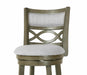 MANCHESTER 29" BAR STOOL-ANT GRAY W/FABRIC SEAT - Furniture Stars (Chicago, IL)