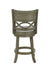 MANCHESTER 24" COUNTER STOOL-ANT GRAY W/FABRIC SEAT - Furniture Stars (Chicago, IL)