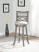 MANCHESTER 29" BAR STOOL-ANT GRAY W/FABRIC SEAT - Furniture Stars (Chicago, IL)