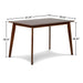 MOROCCO 47" RECTANGLE DINING TABLE-WALNUT BROWN - Furniture Stars (Chicago, IL)