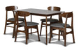 MOROCCO DINING CHAIR W/DARK GRAY SEAT CUSHION - Furniture Stars (Chicago, IL)
